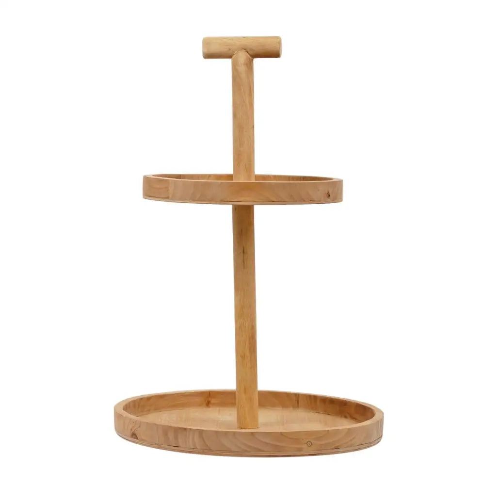 Wood 2-Tier Stand - PABOOM