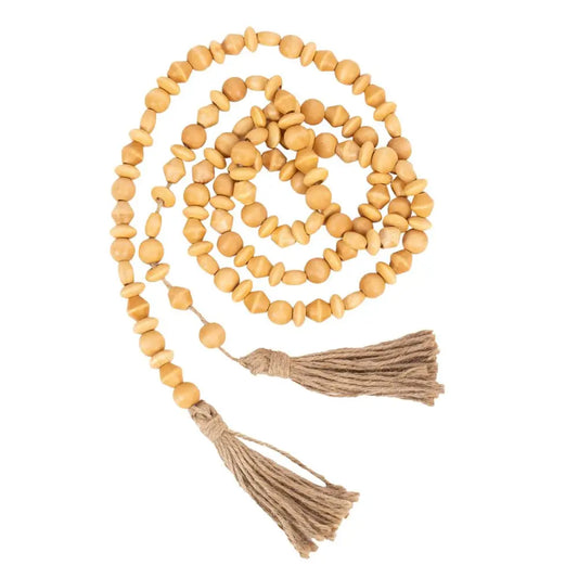 Wood Bead Garland Natural - PABOOM