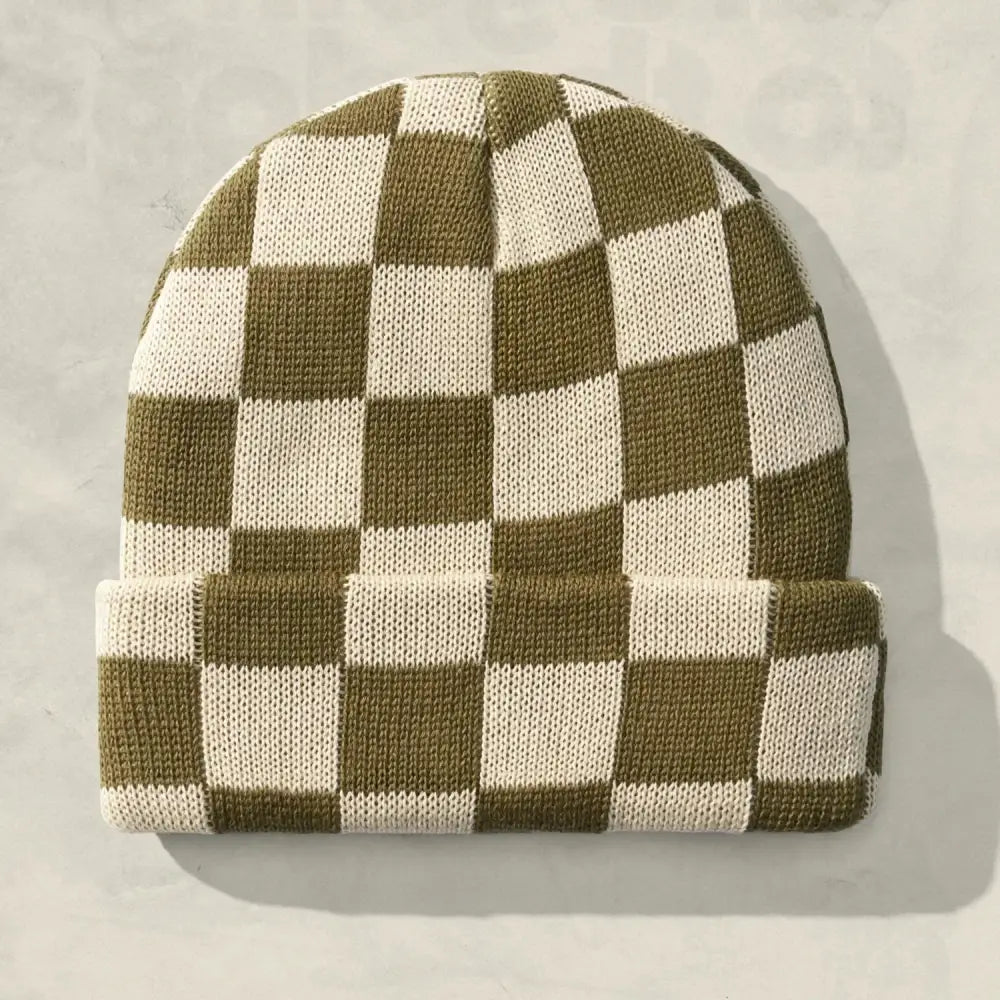 Checkered Slack Beanie - PABOOM