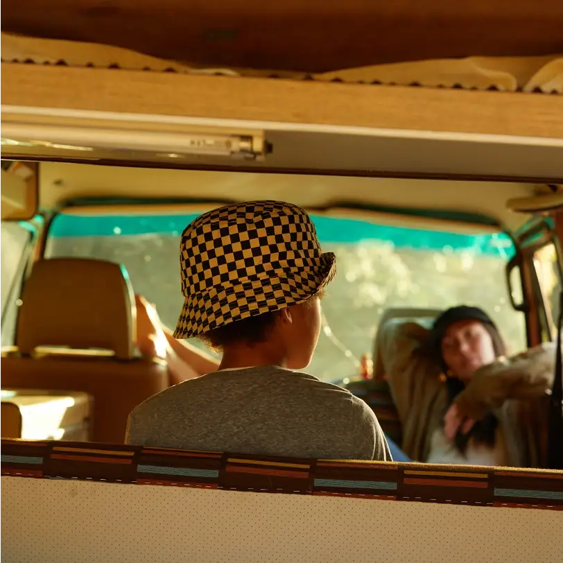 Kids Checkerboard Bucket Hat - PABOOM