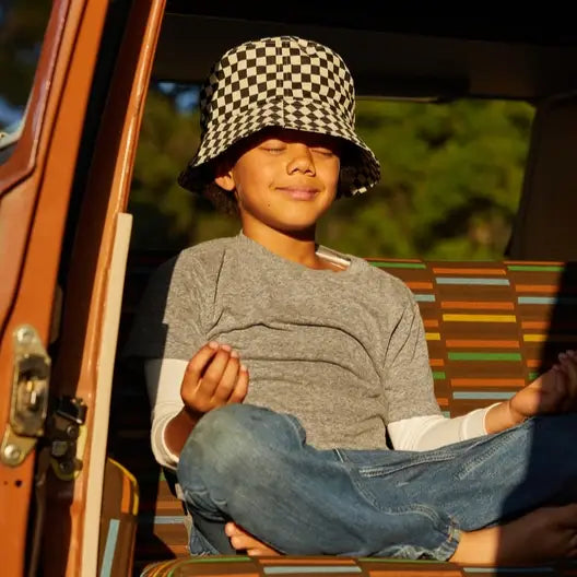 Kids Checkerboard Bucket Hat - PABOOM