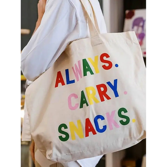 Always Carry Snacks Tote Bag - PABOOM