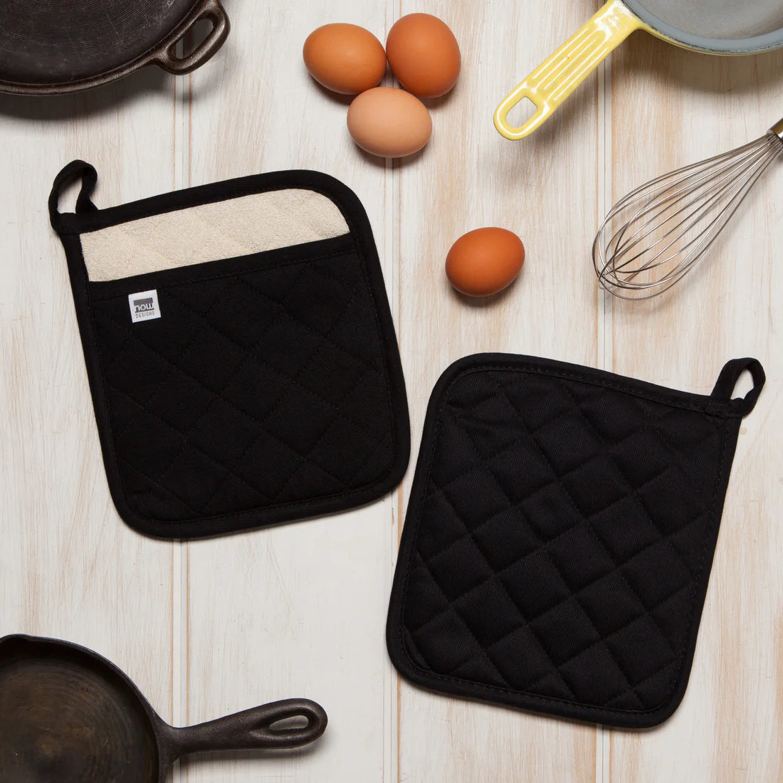 Black Pocket Potholder