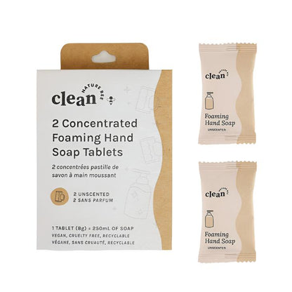 Unscented Concentrated Foaming Hand Soap Tablets 2pk