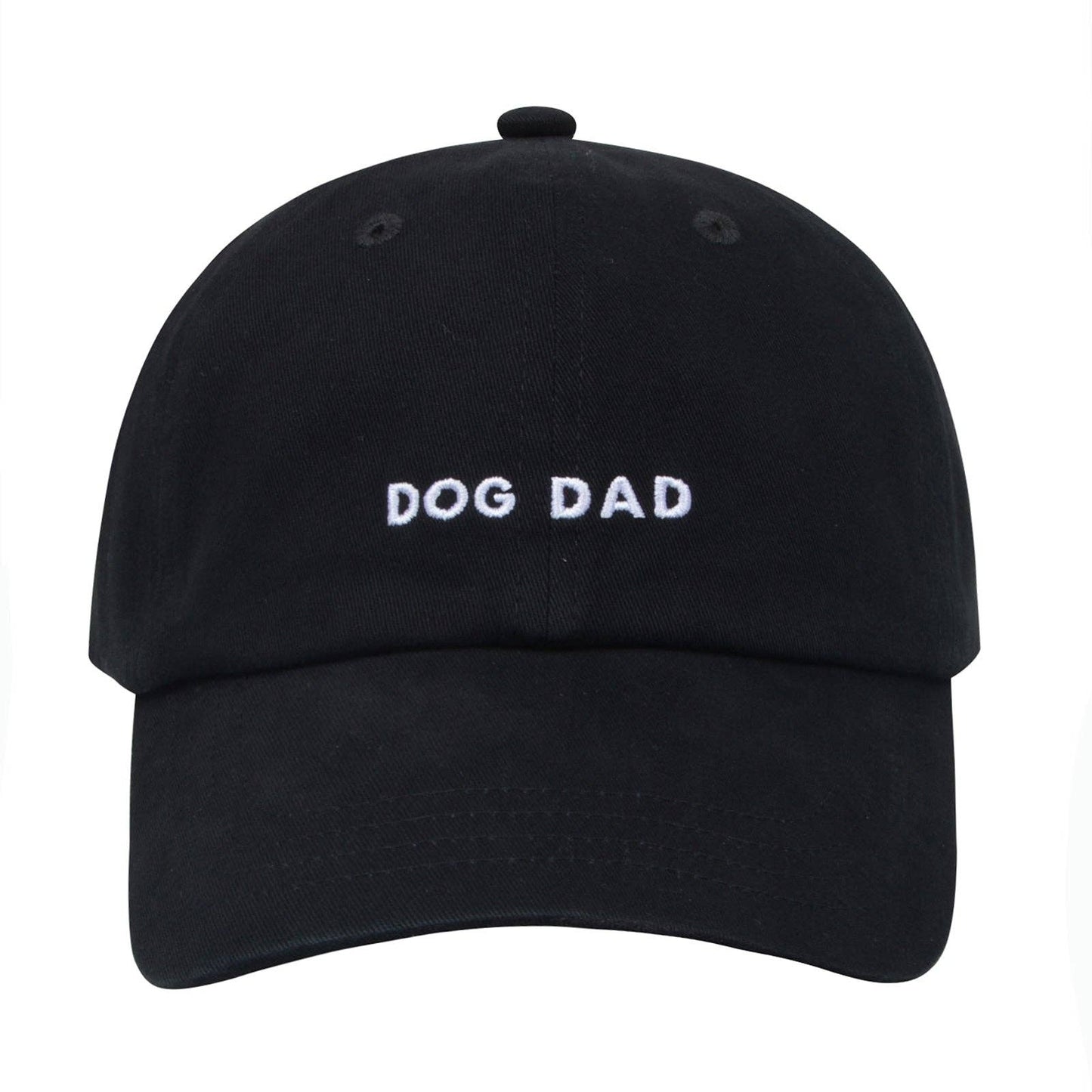 Dog Dad Hat | Embroidered Dog Dad Baseball Cap - Black