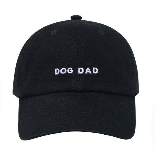 Dog Dad Hat | Embroidered Dog Dad Baseball Cap - Black