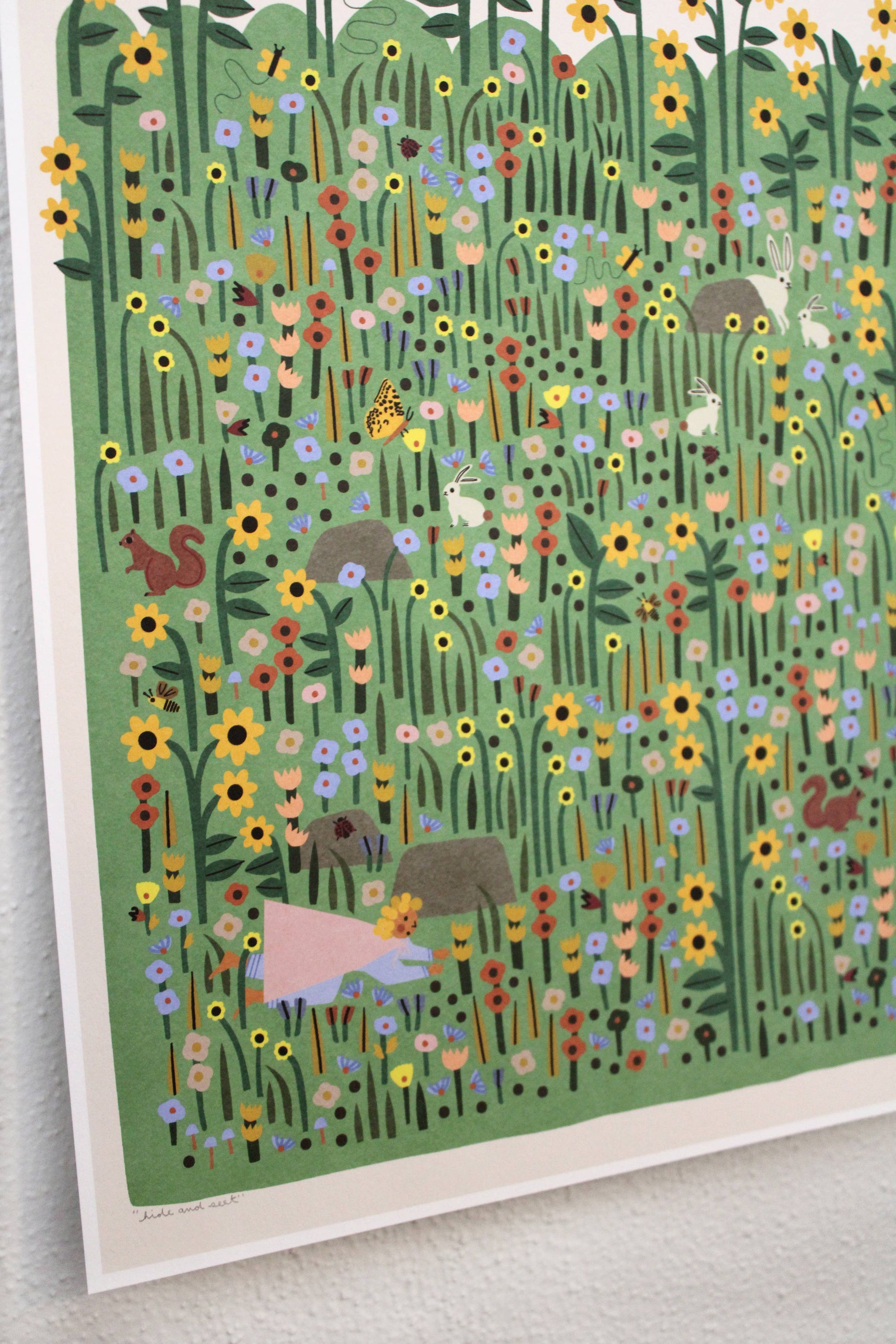 Hide and Seek archival print by Leah Duncan, detail view 3 — PABOOM