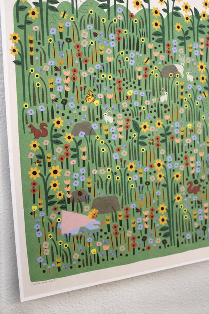 Hide and Seek archival print by Leah Duncan, detail view 3 — PABOOM