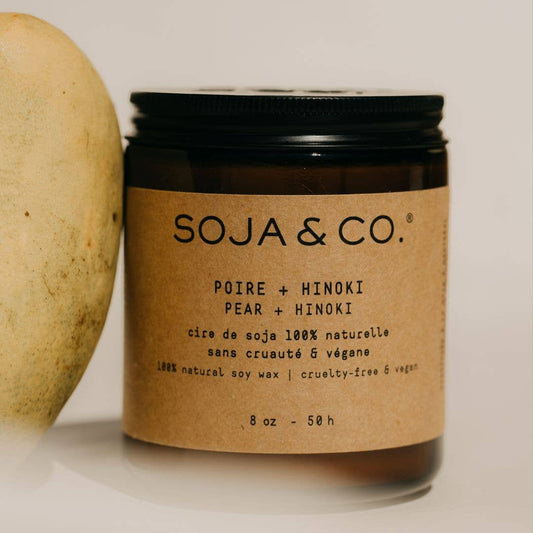 SOJA & CO. Soy Wax Candle - Pear + Hinoki