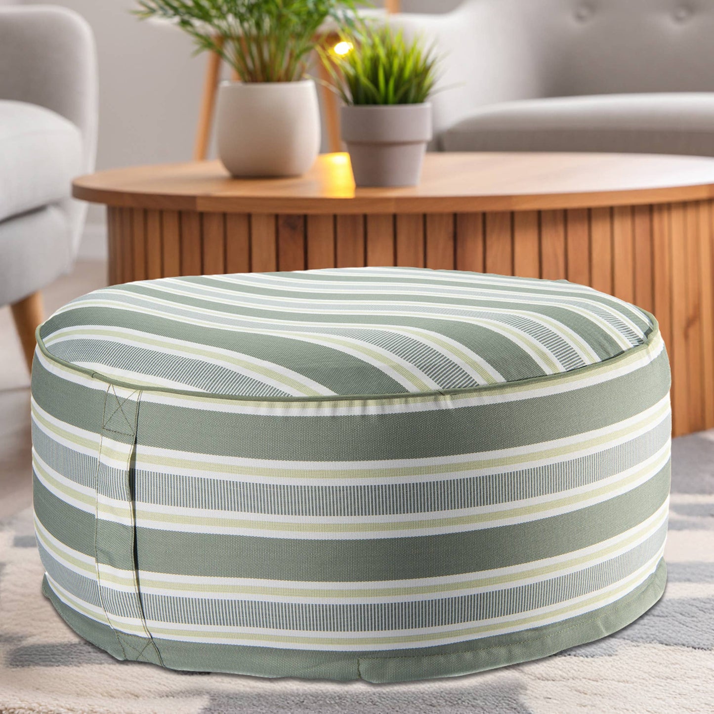 Outdoor Inflatable Pouf - Teal
