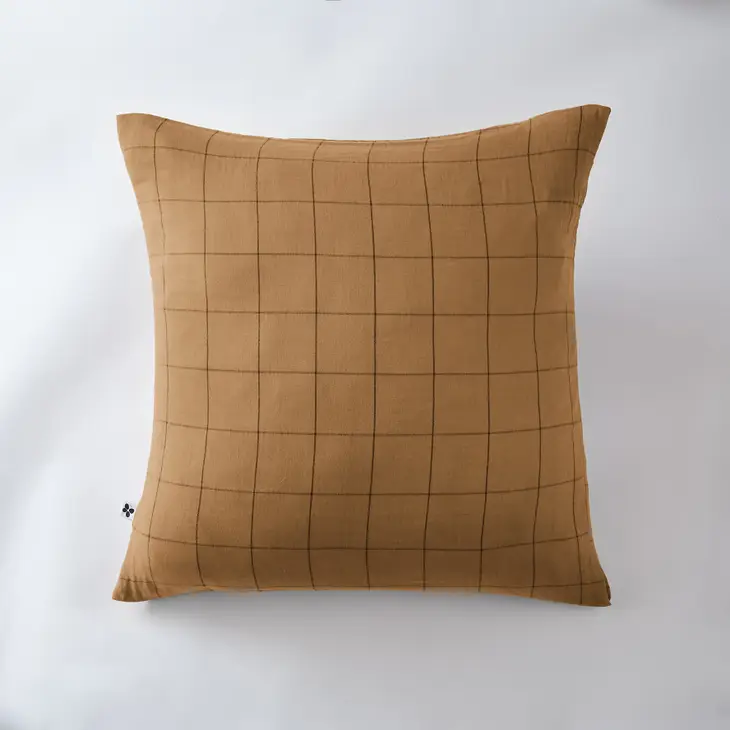 Gaïa Match Camel Cotton Gauze Pillow Case