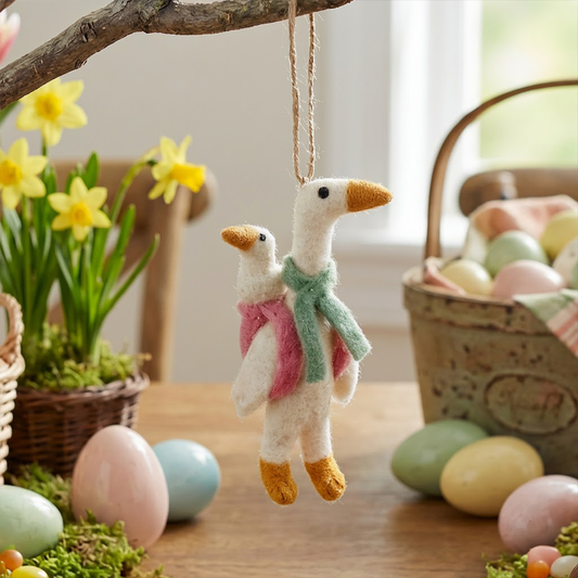Handmade Felt Mother Goose Hanging Decoration