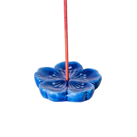 Sakura Cherry Blossom Incense Holder - Blue