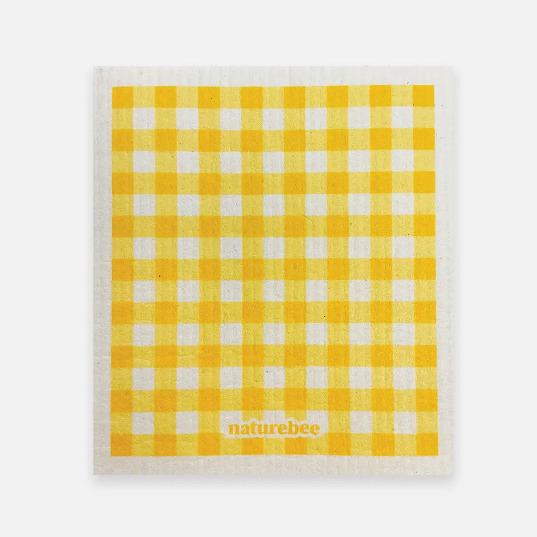 Sponge Cloth Plaid Yellow