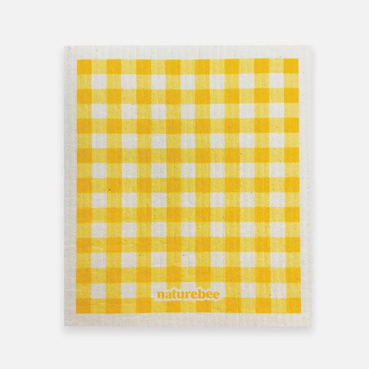 Sponge Cloth Plaid Yellow