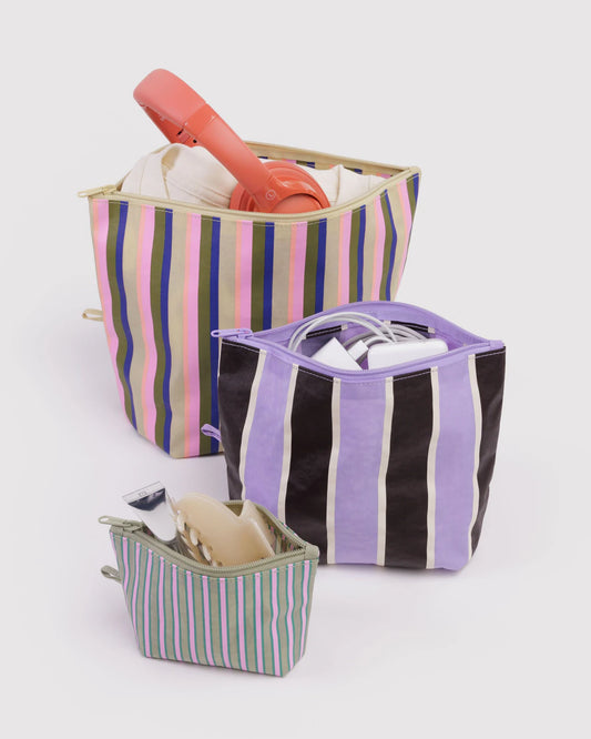 BAGGU Go Pouch Set - Candy Shop Stripes