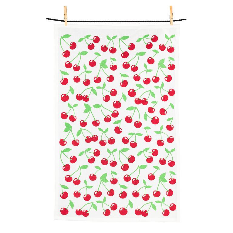 Cherries Dishcloth + Kitchen Towel Set