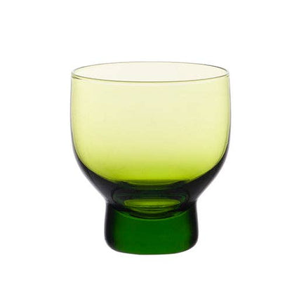 Glass Sake Cup - Green