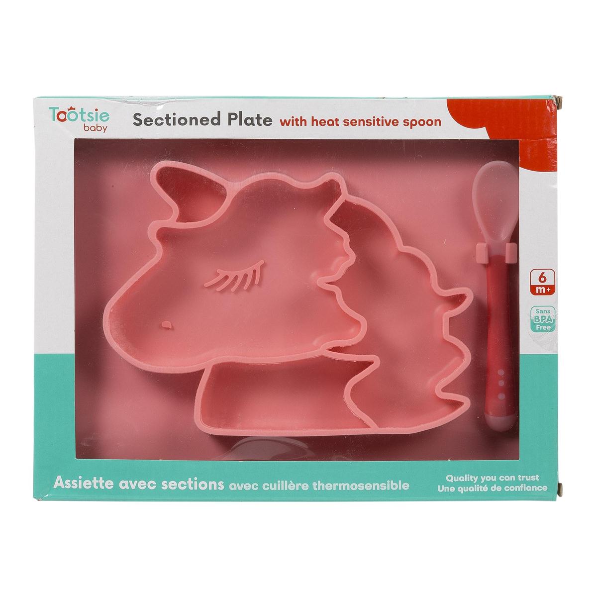 Silicone Unicorn Sectioned Plate