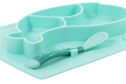 Silicone Whale Sectioned Plate