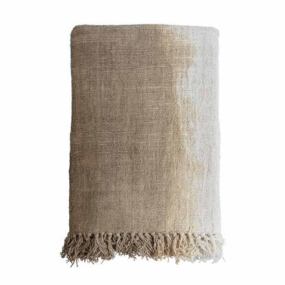 Waste Cotton Throw - Beige