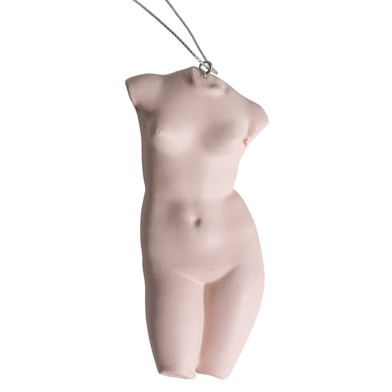 Pink Female Torso Ornament 5”H