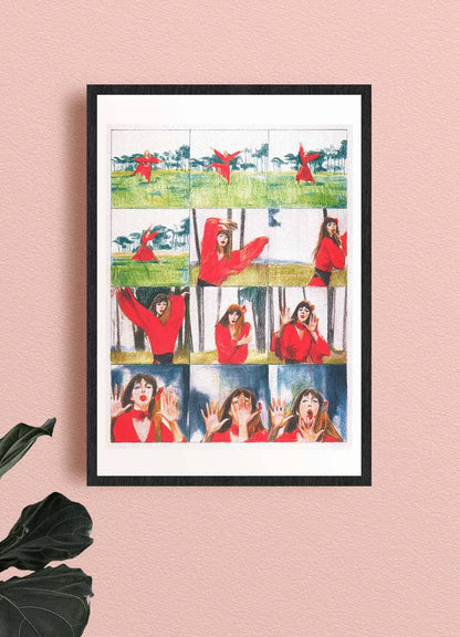 Kate Bush Wuthering Heights - Kristina Tzekova A3 Poster