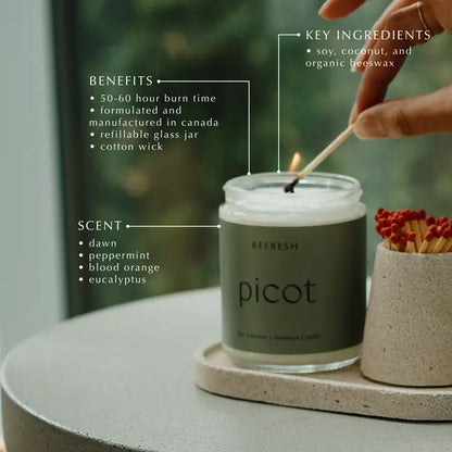 Picot Candle Refresh