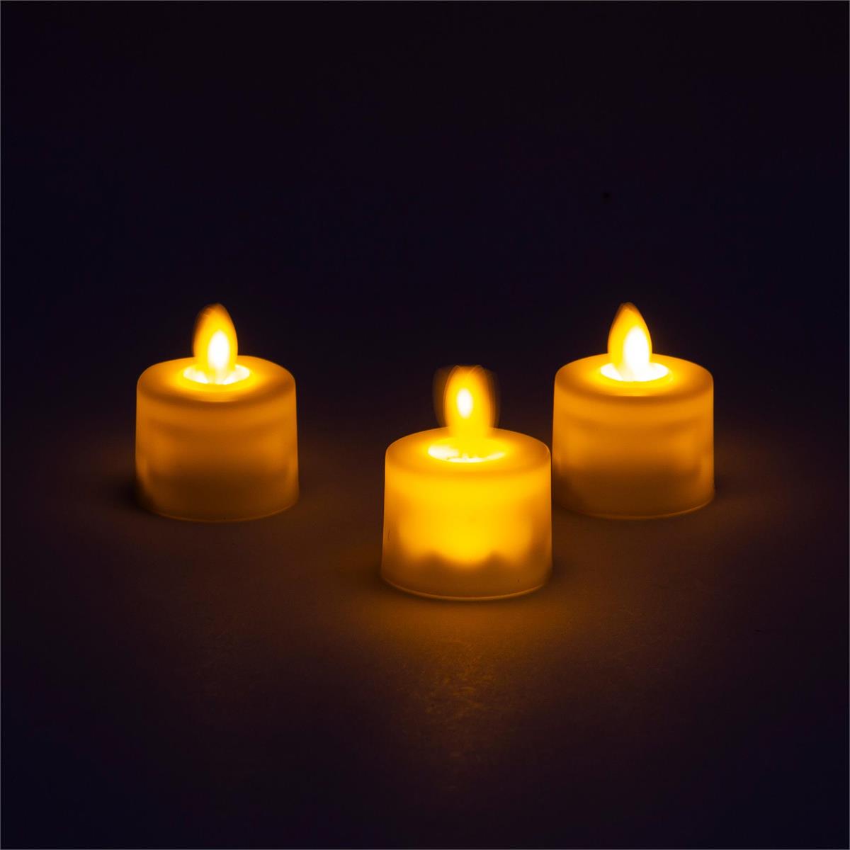 LED Votive Candle with Flickering Wick