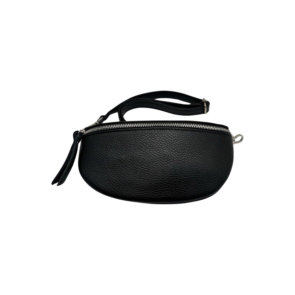 Grained Leather Belt Bag - Camel