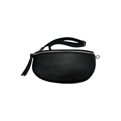 Grained Leather Belt Bag - Camel