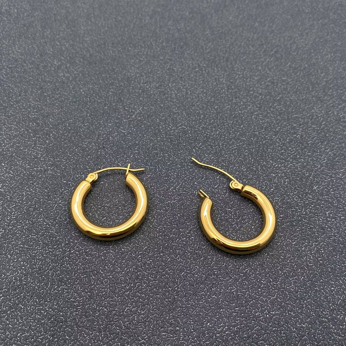 Glossy Hoop Earrings