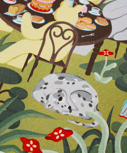 Afternoon Snack in the Garden - Magda Chmielowska A3 Poster