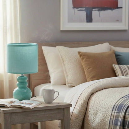 Ceramic Table Lamp with Shade (BUBBLY)