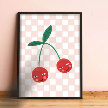 Cherry Smiles Art Print