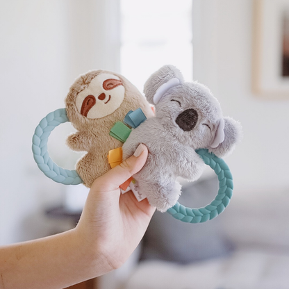 Ritzy Rattle Pal™ Plush Rattle Pal With Teether - Sloth
