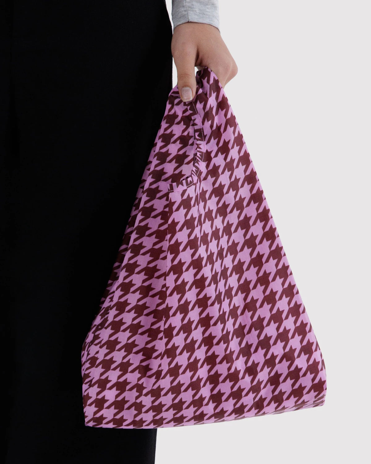 Baby BAGGU Reusable Tote Bag - Pink Houndstooth