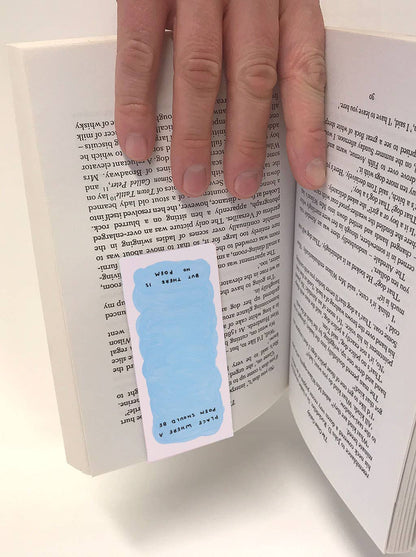 David Shrigley x Brainbox Candy The Moon magnetic bookmark, packaging detail - PABOOM