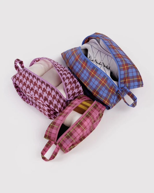 BAGGU 3D Zip Set Check Mix full set flat lay - PABOOM