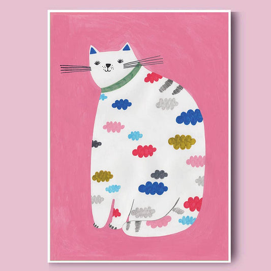 Clouds Cat Art Print - Daria Solak Illustrations