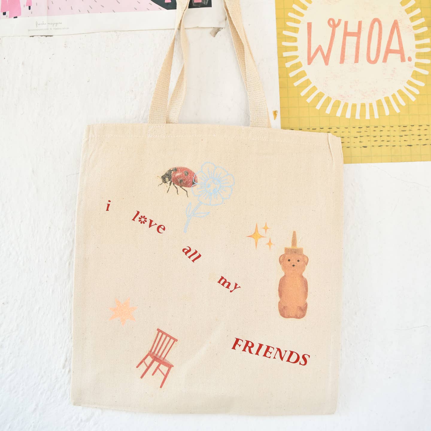 I Love My Friends Tote Bag