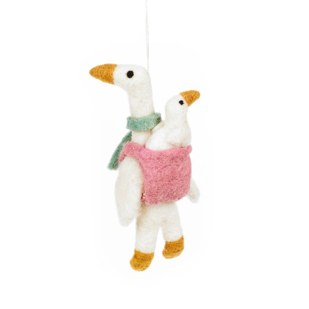 Handmade Felt Mother Goose Hanging Decoration