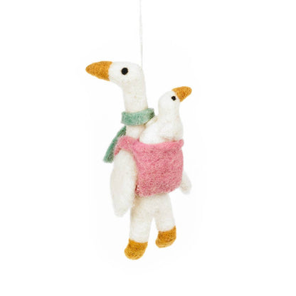 Handmade Felt Mother Goose Hanging Decoration