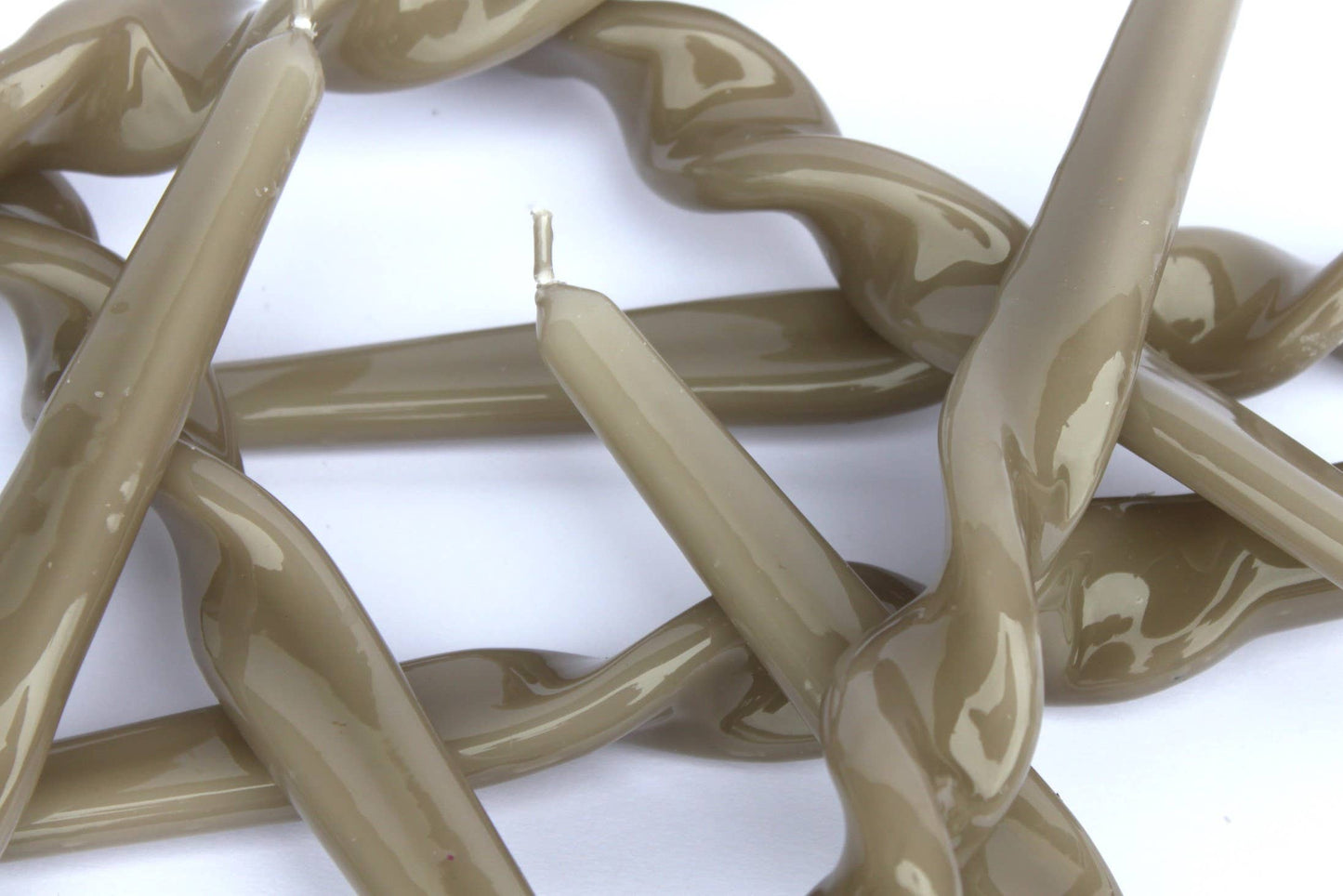 MÆGEN Twist Taper Candles - Mink