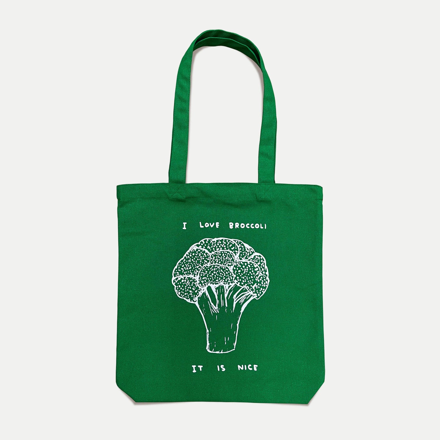 I Love Broccoli Tote Bag