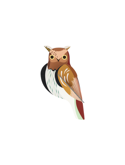Tawny Owl 3D Wall Art