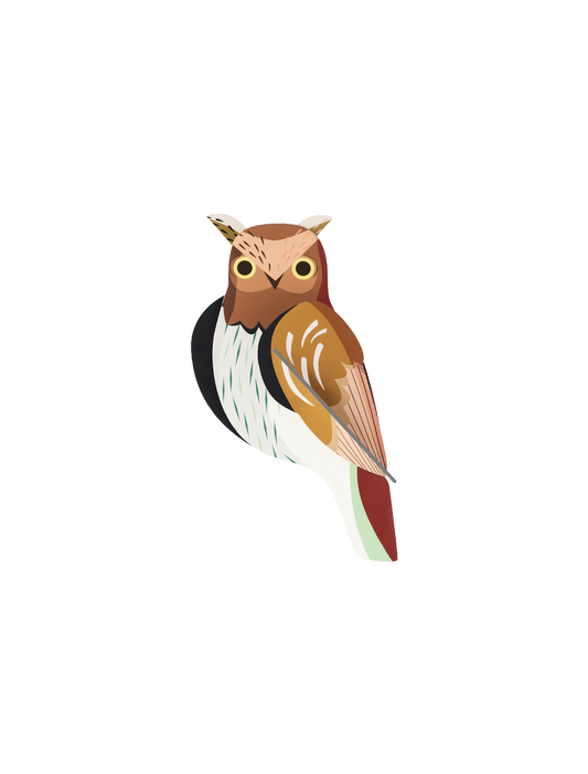 Tawny Owl 3D Wall Art