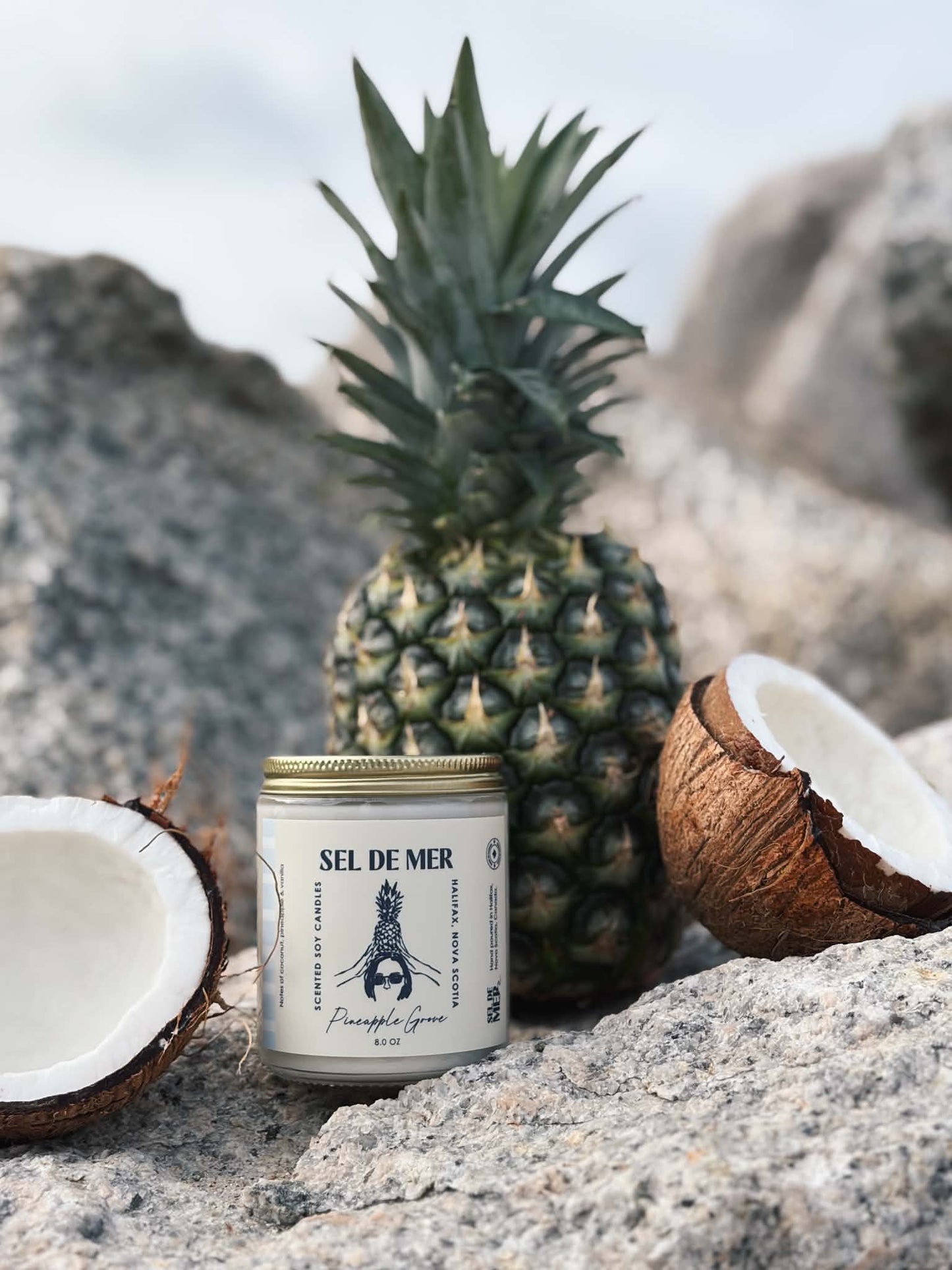 Sel de Mer Soy Candle - Pineapple Grove