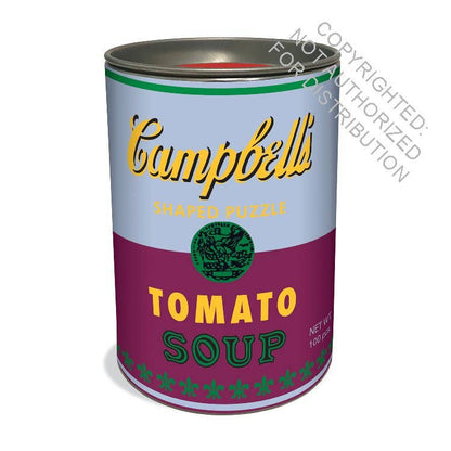 Andy Warhol Soup Cans Set of 3 Shaped Puzzles in Tins