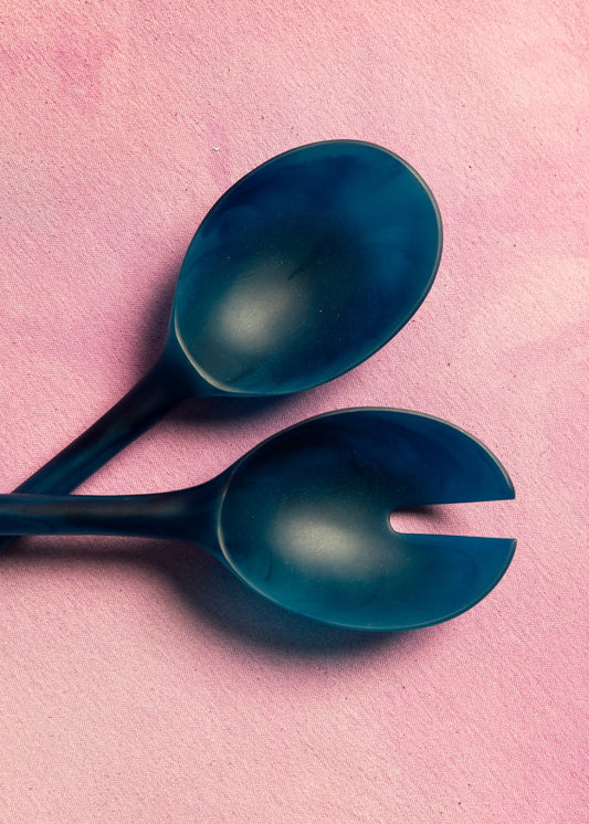 Salad Server Set - Blue